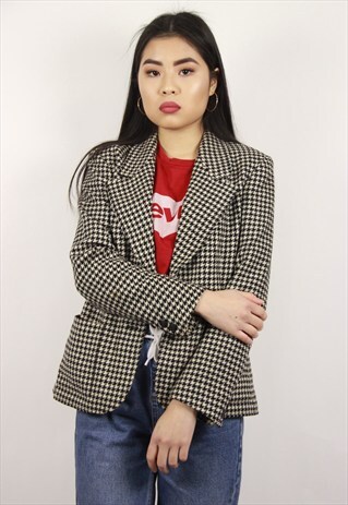 VINTAGE JAEGER DOGSTOOTH JACKET