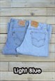Vintage Levis 550 Relaxed Fit Jeans Light Blue GRADE B