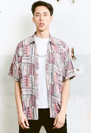 VINTAGE 90S PATTERNED SHIRT