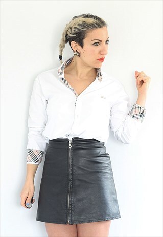 VINTAGE 1990S BURBERRY WHITE LONG SLEEVED SHIRT
