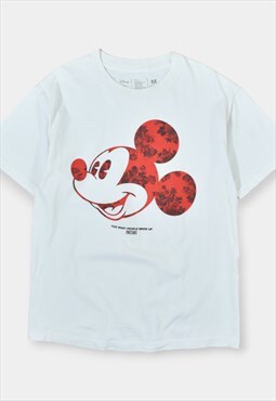 Vintage Disney Mickey Mouse T-Shirt Print White