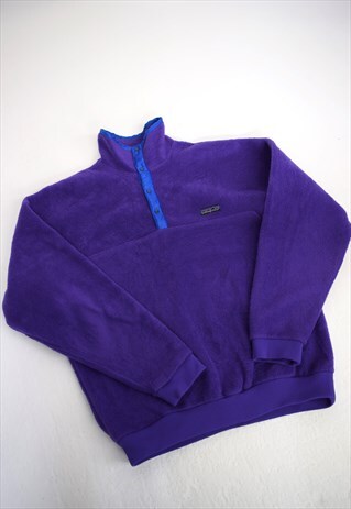 VINTAGE 90S PATAGONIA PURPLE SYNCHILLA FLEECE JUMPER