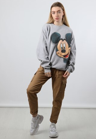 VINTAGE DISNEYLAND OVERSIZED GREY SWEATSHIRT