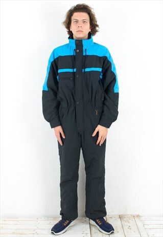VINTAGE MENS M SKI SUIT UK 40 US POLYAMIDE EU 50 JUMPSUIT