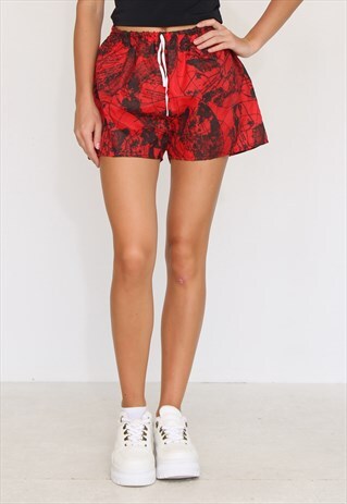 VINTAGE RED CREAZIONI SPORTS SHORTS
