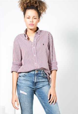 VINTAGE 80S POLO RALPH LAUREN SHIRT / S4387