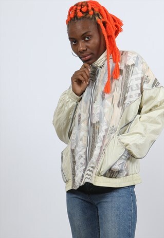 VINTAGE VINTAGE MEDIUM BIEGE WINDBREAKER FESTIVAL JACKET