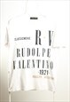 Vintage Rudolph Valentino Crewneck T-shirt White
