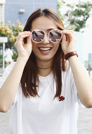SQUARE OVERSIZED SUNGLASSES - PINK
