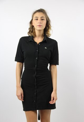 VINTAGE CUTE LACOST BUTTON-UP DRESS