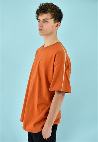G&G UNISEX BURNT ORANGE S/S THIN RIBBON TEE