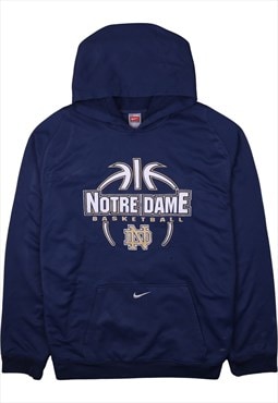 Vintage 90's Nike Hoodie Notre Dame Basketball Centre Middle
