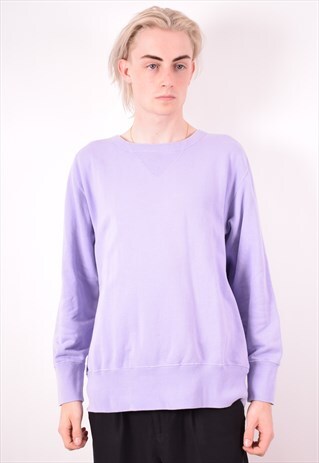 MENS VINTAGE SWEATSHIRT JUMPER XL PURPLE 90S