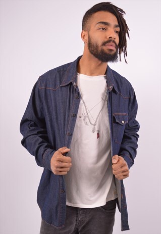 VINTAGE LEVI'S DENIM SHIRT BLUE