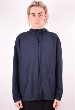 NAUTICA MENS VINTAGE JACKET LARGE BLUE 90S
