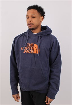 Vintage Men's The North Face Navy Pullover Hoodie
