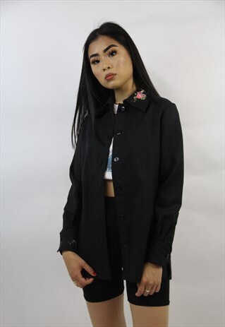 VINTAGE 90'S FLORAL PRINT SHIRT JACKET