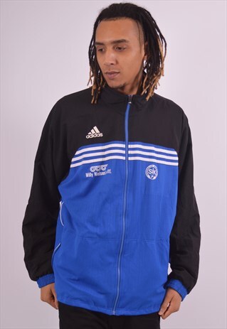 VINTAGE ADIDAS TRACKSUIT TOP JACKET BLUE