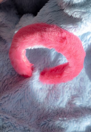 Pink Fluffy Headband