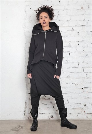 HOODED SWEATSHIRT JACKET/HOODIE SWEATER/OVERSIZED SWEATSHIRT