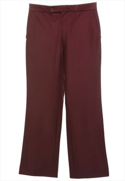Vintage Burgundy Trousers - W29 L30
