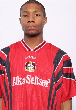 VINTAGE BAYERN LEVERKUSEN ADIDAS CENTRAL LOGO FOOTBALL SHIRT