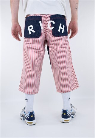 VINTAGE RICHMOND SPELLOUT 3/4 LENGTH SHORTS