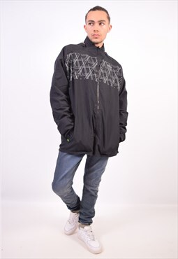 Vintage Umbro Hooded Tracksuit Top Jacket Black