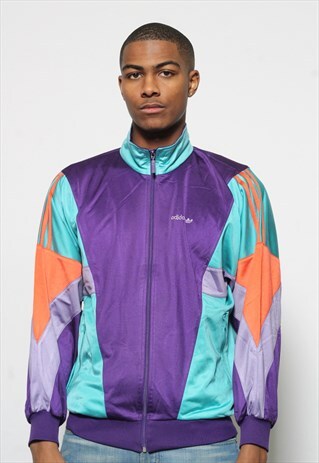VINTAGE ADIDAS TRACK JACKET PURPLE
