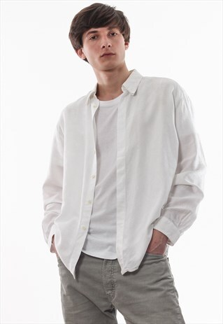 VINTAGE VERSACE 90S WHITE LONG SLEEVE