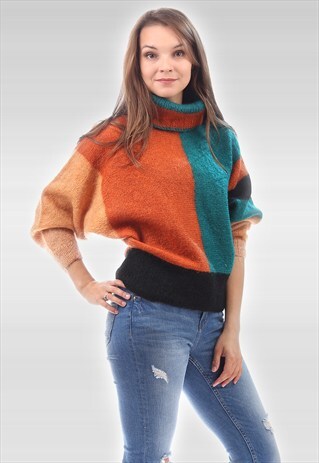 VINTAGE 70S MOHAIR TURTLENECK SWEATER