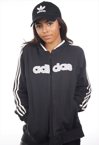 VINTAGE ADIDAS FULL ZIP HOODIE SWEATSHIRT