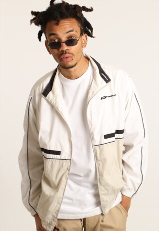 VINTAGE REEBOK EMBROIDERED SPELLOUT FESTIVAL JACKET