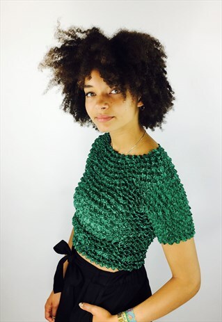 SUPER CUTE BOHO FESTIVAL VINTAGE CROP TOP