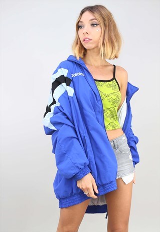 VINTAGE OVERSIZED ADIDAS FESTIVAL SHELL WINDBREAKER JACKET