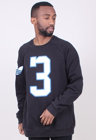 VINTAGE BLACK SWEATSHIRT ADIDAS