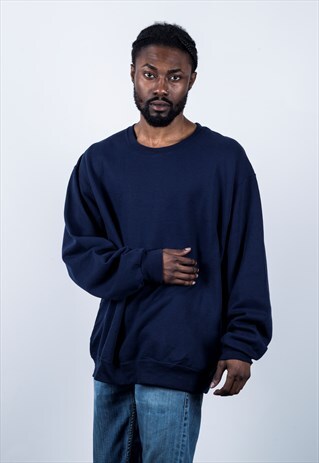 VINTAGE 1990S BLUE SWEATER
