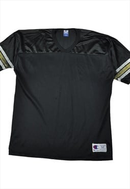 Vintage Champion American Football Jersey Black XL