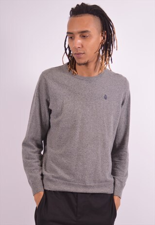 VINTAGE MARINA YACHTING JUMPER SWEATER GREY