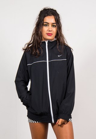 NIKE VINTAGE 90'S BLACK TRACKSUIT JACKET
