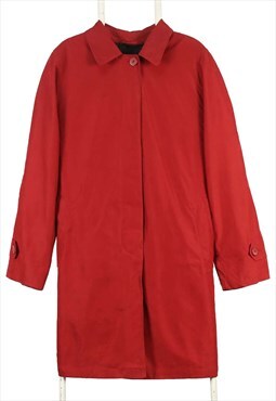 London Fog 90's Button Up Trench Coat XLarge Red