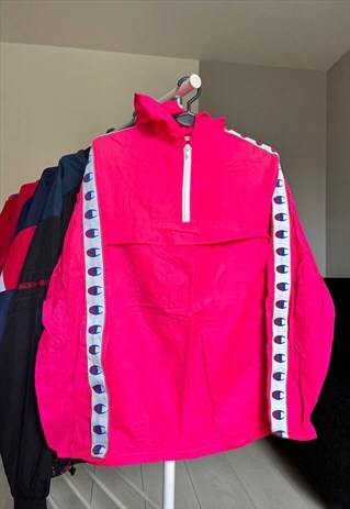 VINTAGE CHAMPION LIGHT WINDBREAKER RETRO JACKET 90S