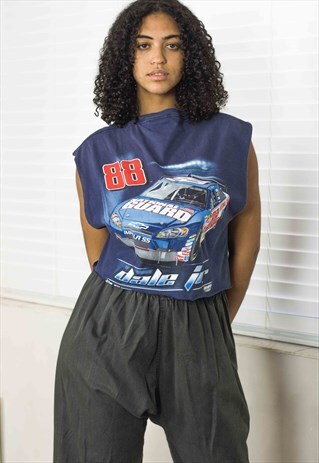 VINTAGE DALE JR RACING CROP TOP LOGO 90S X 4.5