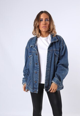 DENIM JACKET NEVADA STAR OVERSIZED FITTED UK 18-20 (HDBU)
