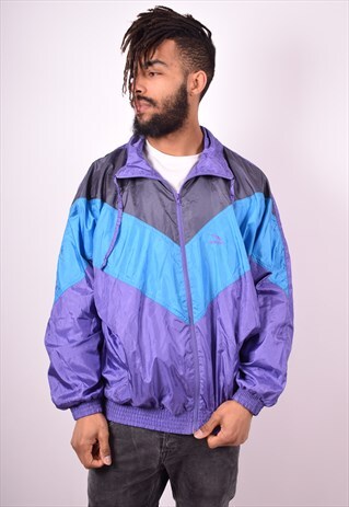 MENS VINTAGE TRACKSUIT TOP JACKET XL MULTI 90S