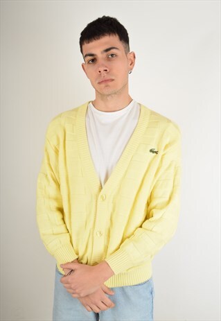 VINTAGE LACOSTE CARDIGAN MADE IN FRANCE 80'S (2666)