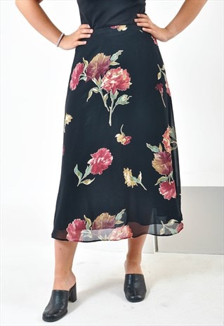 VINTAGE 90'S SKIRT IN FLOWER PRINT