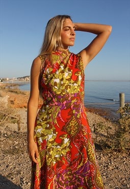 70s Vintage Maxi Dress