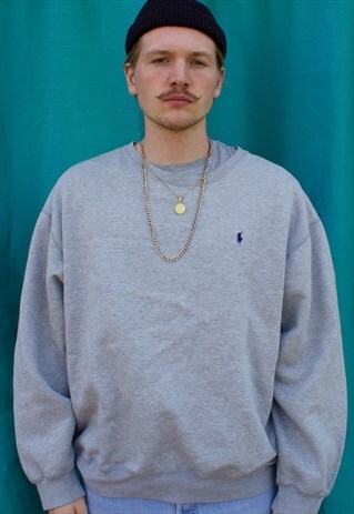 VINTAGE RALPH LAUREN GREY SWEATSHIRT