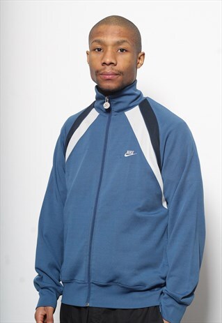 VINTAGE NIKE JACKET TRACK TOP BLUE